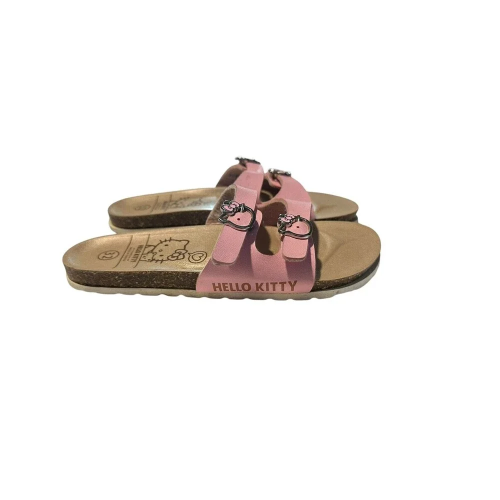 Hello Kitty Sanrio Kids Size 32 US 1 Slides Youth Girls Soft Pink Slip On #S34-1